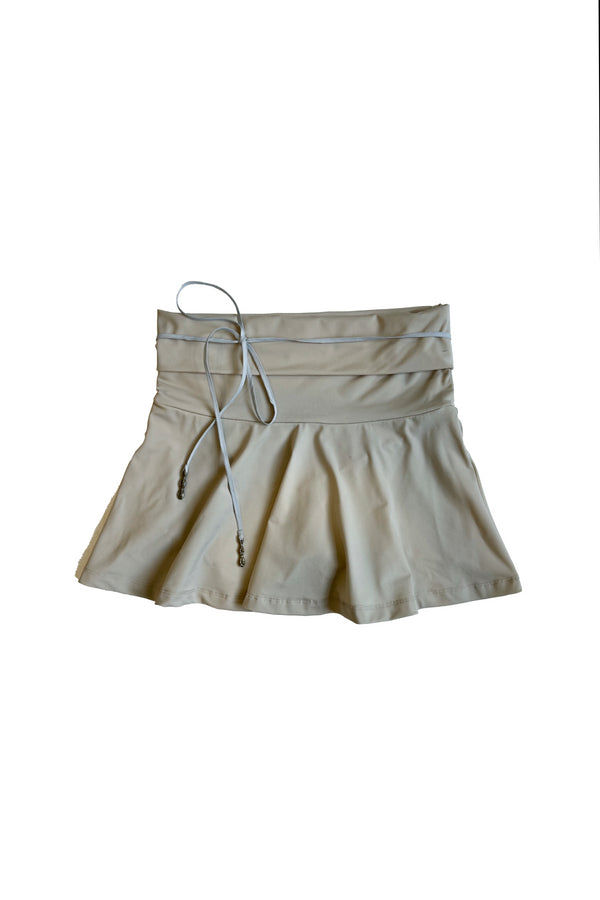 RUIbuilt 25 Spring/Summer Sports Cuffed Shorts Skirt RUI-RSS25WV05-YANMAI Oatmeal